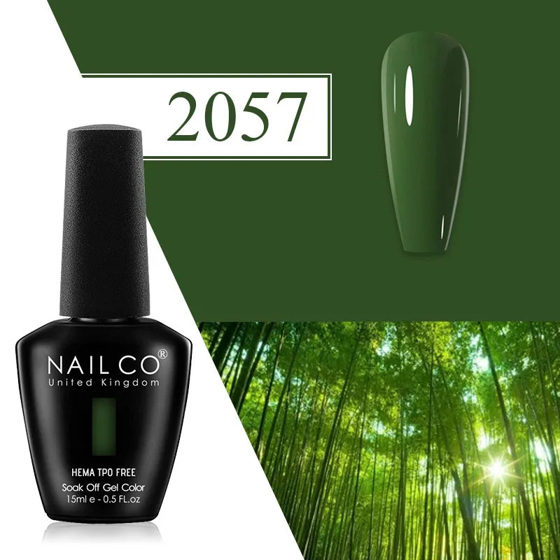 NAILCO Plum Gel Nail Polish Matte Coat Autumn Winter Semi Permanent