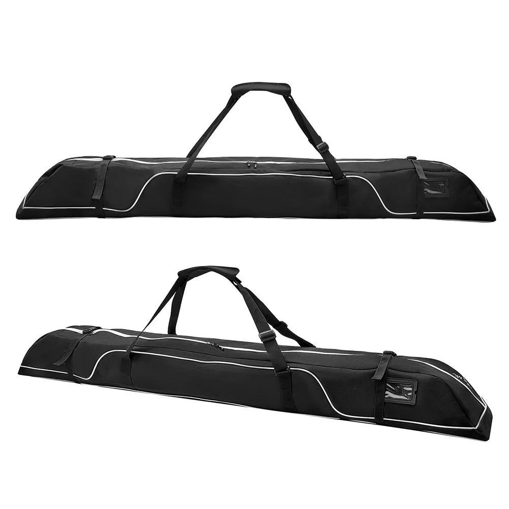 172cm Ski Travel Bag Handle Ski and Snowboard Equipment Travel Bag Waterproof Accessories for Snowboard Goggles Gloves Qme