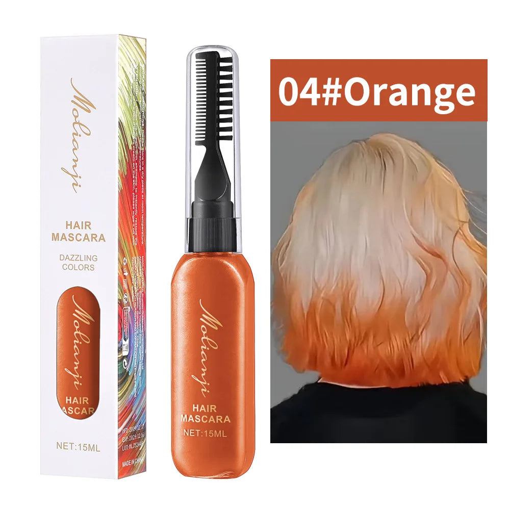 Multi Colored Hair Dye Long-lasting Fixing Suitable Eyelashes Qme 04 Orange