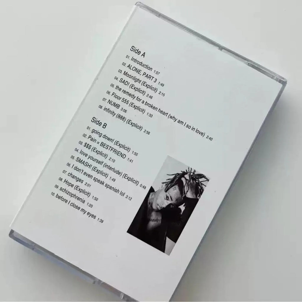 Retro Emo Rap Music Cassette Tape, Dual Portrait and Symbol Themed Covers, Narrative Rhythm Track Collection Qme RAP
