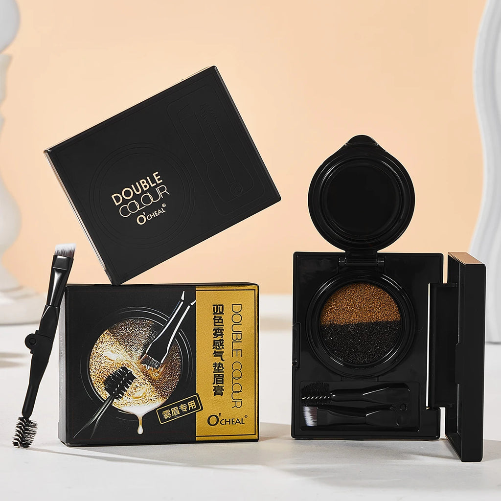 Two Tone Matte Eyebrow Cream Lightweight Non Smudging Naturally Qme
