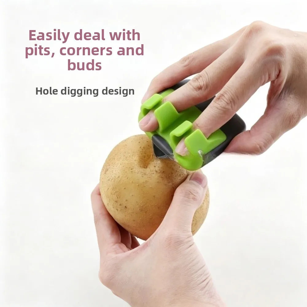Practical Fruit Vegetable Peeler Set 1/3/5Pcs Stainless Steel with Rubber Grip Ergonomic Kitchen Peeling Tool Qme