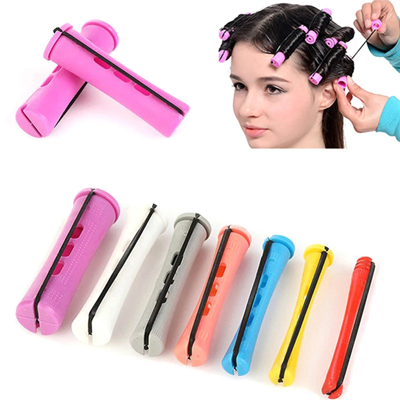 Hair Perm Rods Short Cold Wave Curler No Heat Perming Curling Rollers Qme