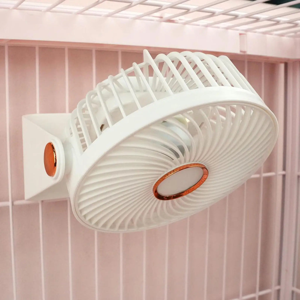 Bunny Cooling Fan Portable No-Drill USB Rechargeable Hamster Summer Cooling Fan for Gerbil Chinchilla Ferret Summer Home Qme