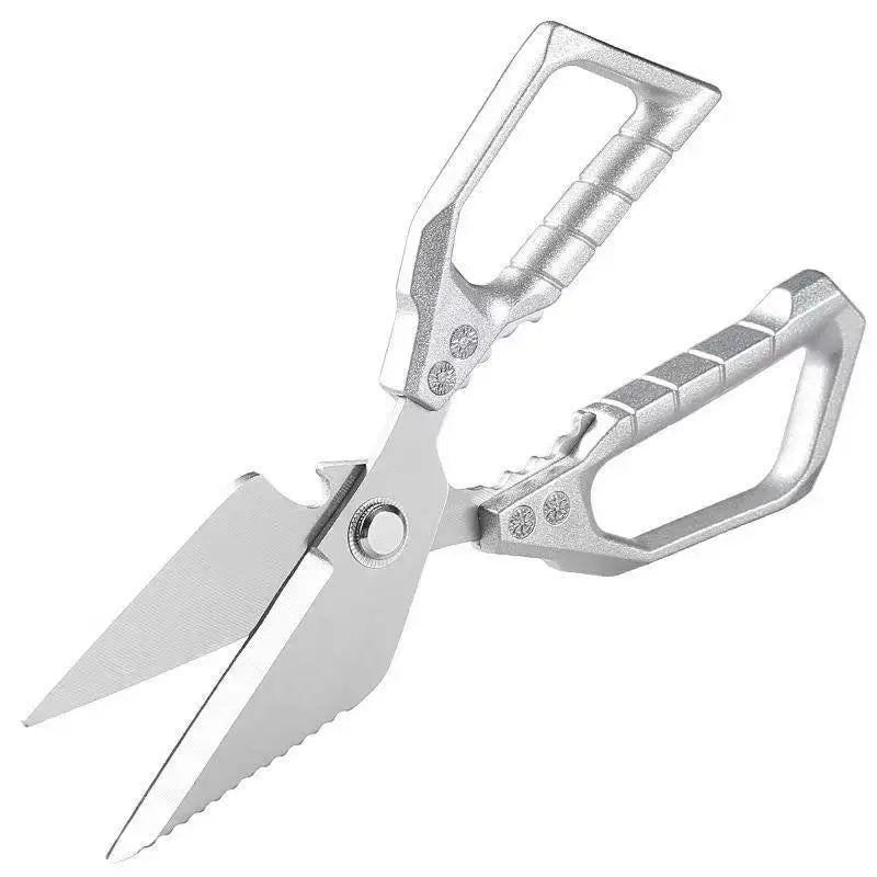 1Pcs Heavy Duty Kitchen Scissors With Thickened Steel Blades And Nonslip Handle For Home Cooking Food Prep Qme D