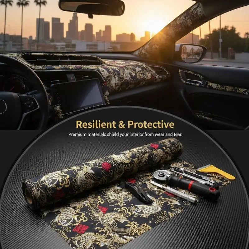 Grade Wear-resistant Car Dashboard Door Panel Ceiling Decor Fabric Qme