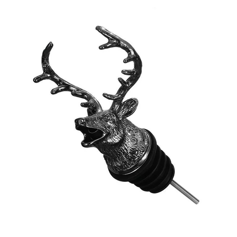 Bottle Nozzle Pourer Oil/mouth with Bottle Stopper Cork Wine Bottle Red Dry Pot Plug Olive Dispenser Kitchen Tools Bar Decor Qme Black 1PCS