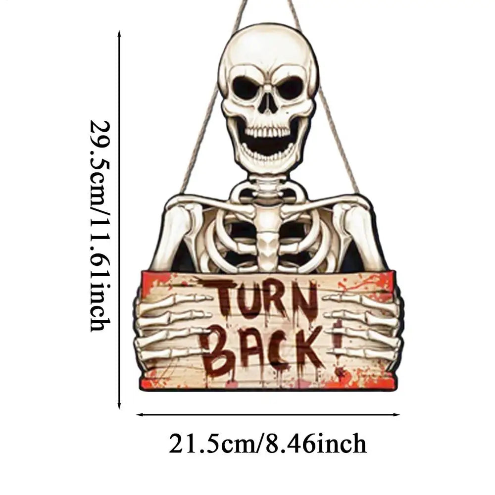 Halloween Decoration Sign Outdoor Holiday Decorative Board Warning Qme B China Mainland