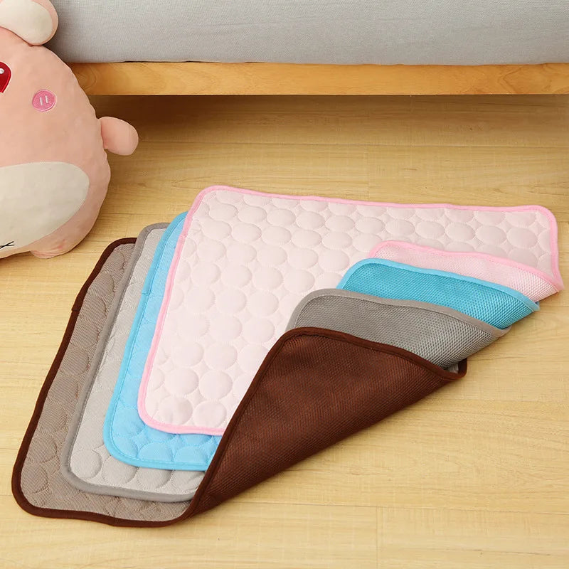 A Cooling Mat Summer Pet Cold Bed Extra Large For Small Big Dogs Pet Accessories Cat Durable Blanket Sofa Cat Ice Pad Blanket Qme