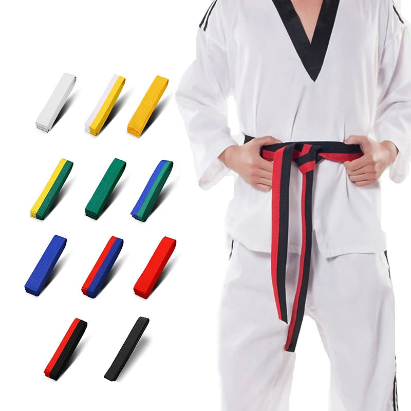 Taekwondo Colored Ranking Belts Cotton Martial Arts Judo Karate TKD Qme