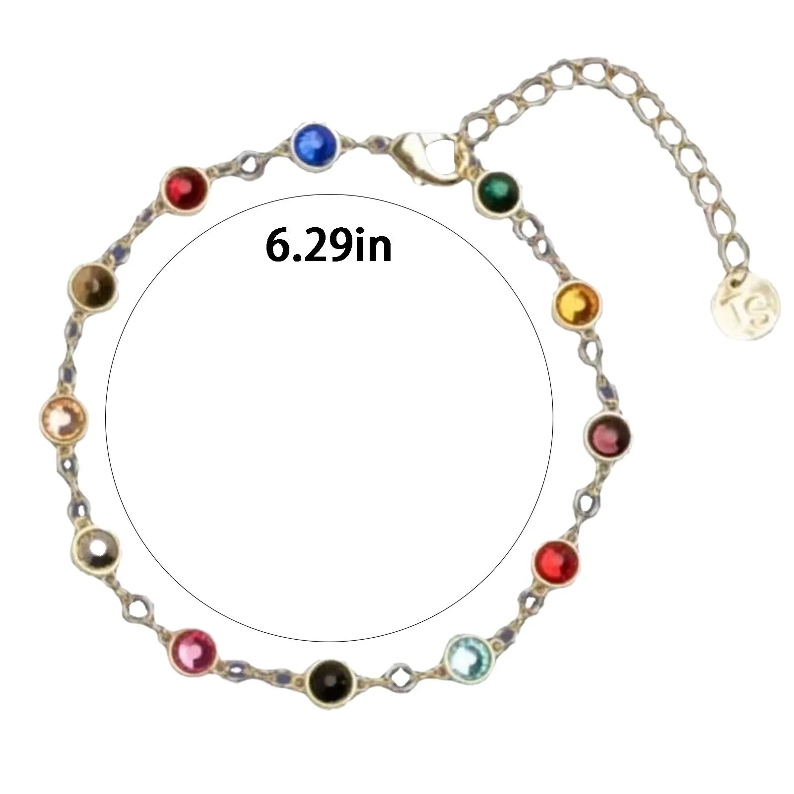Ladies’ Exquisite Beautiful Different Colors Bead Combination Bracelet Fashion High Quality Alloy Small And Versatile Bracelet F Qme