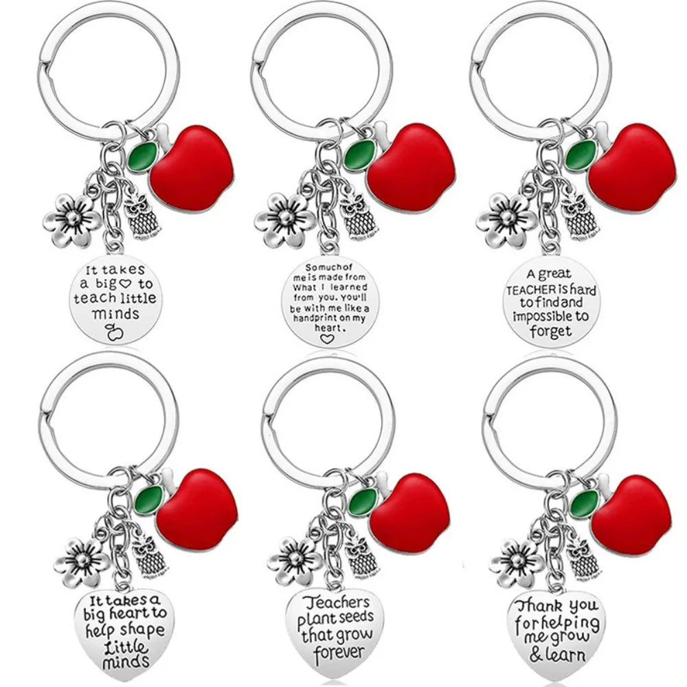 Teacher Appreciation 6sets Bamboo Pen Keychain Thank You Card Bag Qme