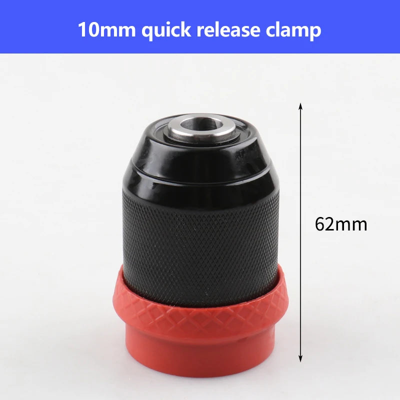 Quick-Release Drill Conversion Chuck For 6.35mm Hex Bits Compatible With Corded And Cordless Electric Drills Qme 01