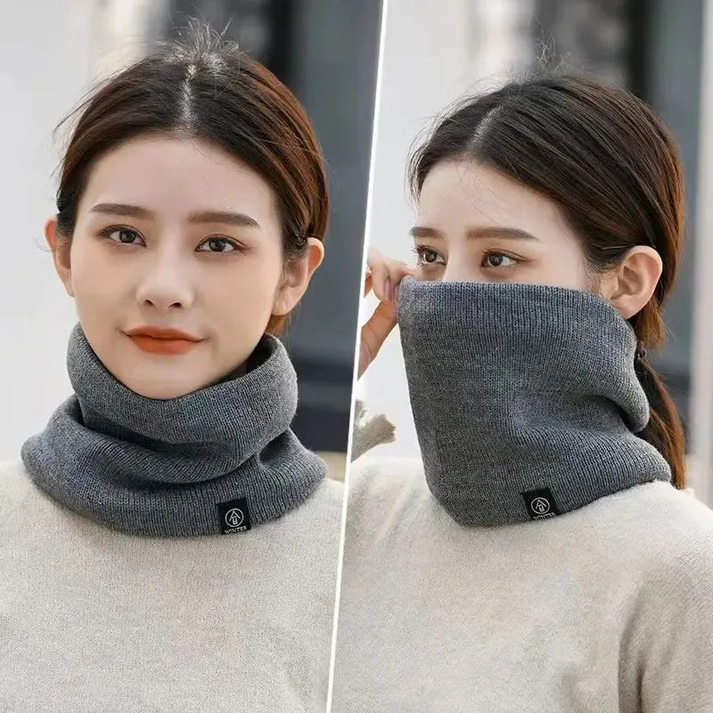 Fashion Knitted Scarf Solid Cashmer Like Winter Snood Scarves Lady Qme