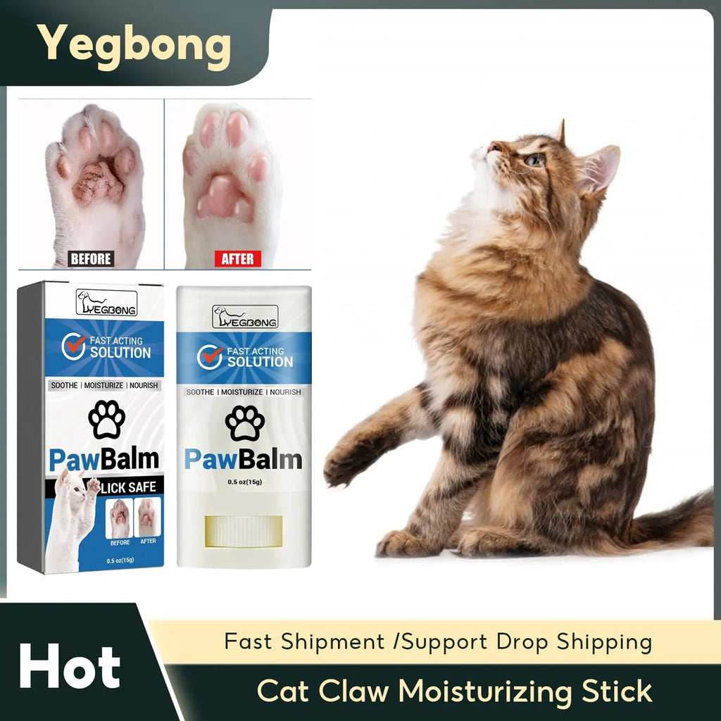 Cat Claw Moisturizing Stick Anti Cracking Protect Cat Paw Pads Prevent Dry Itchy Claw Pet Noses Paws Butter Soother Cat Paw Balm Qme Default Title