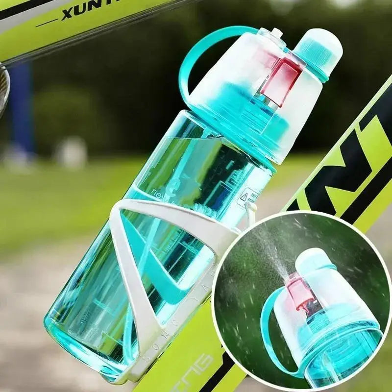 Portable Sports Spray Water Bottle Leakproof Shockproof Drinking Cup Qme