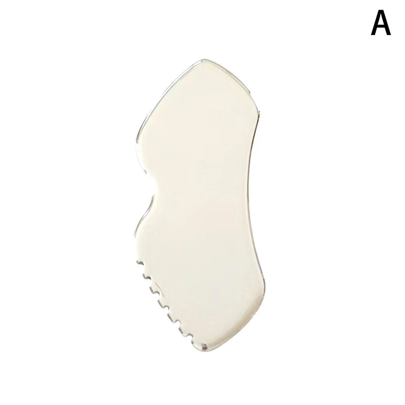 Stainless Steel Gua Sha Board Scraping Body Massager Reduce Head Neck Qme A