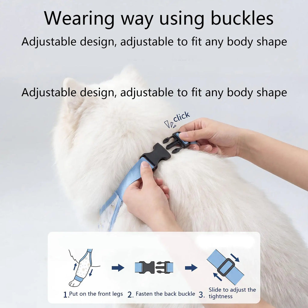 Dog Leg Wraps Anti-licking Adjustable Strap Knee Protector Sleeves Qme