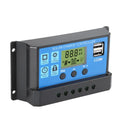 60A/50A/40A/30A/20A/10A Solar Charger Controller 12V 24V Auto PWM Controllers LCD Display 5V Dual USB Output Controller Qme 60A