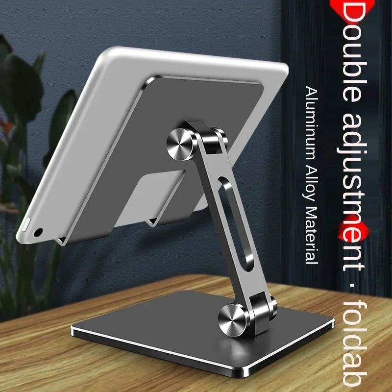 Metal Desk Mobile Phone Holder Stand for IPhone IPad Xiaomi Adjustable Desktop Tablet Holder Universal Table Cell Phone Stand Qme