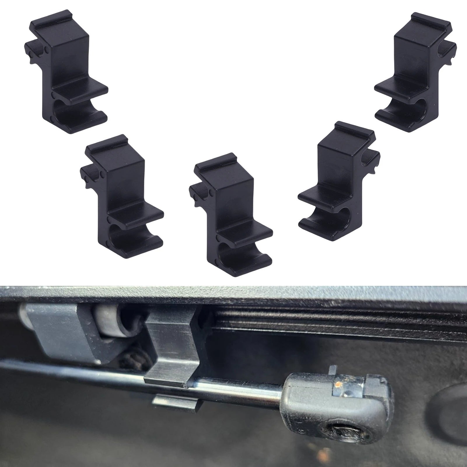 Truck Bed Cover Prop Rod Clips Tonneau Cover Prop Rod Clips Rugged Anti Cracking Hard Plastic for Folding Truck Bed Qme