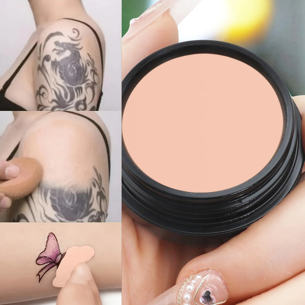 Waterproof Full Coverage Concealer Cream Long Lasting Hide Dark Circles Acne Spots Facial Blemish Foundation Makeup Qme