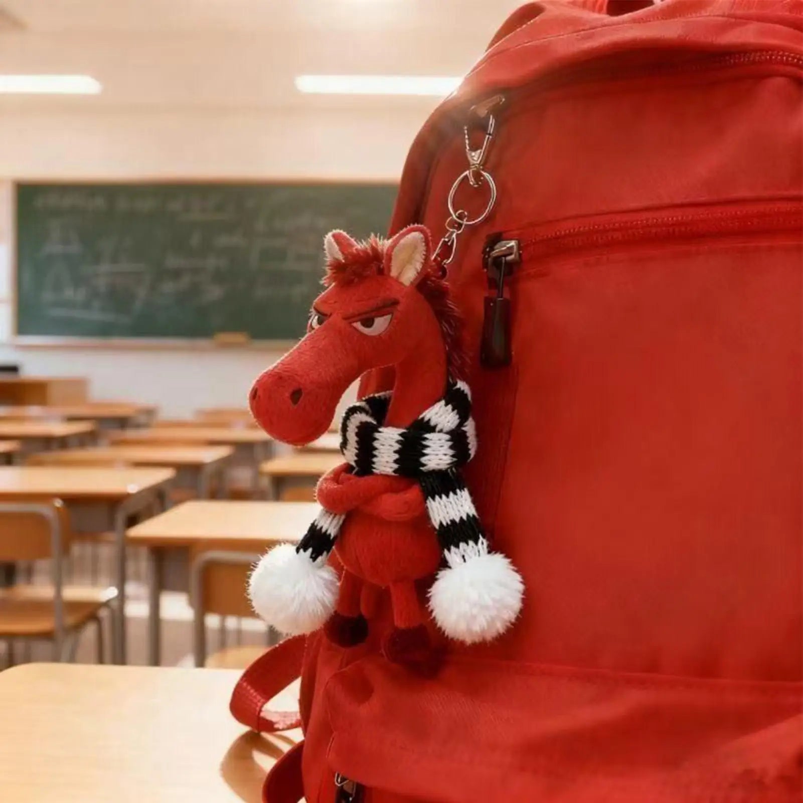 Plush Keychains Fashion 2026 Year Of The Horse Plush Keyring Horse Keyring Backpack Pendant for Men Women Boys Girls Youth Teens Qme