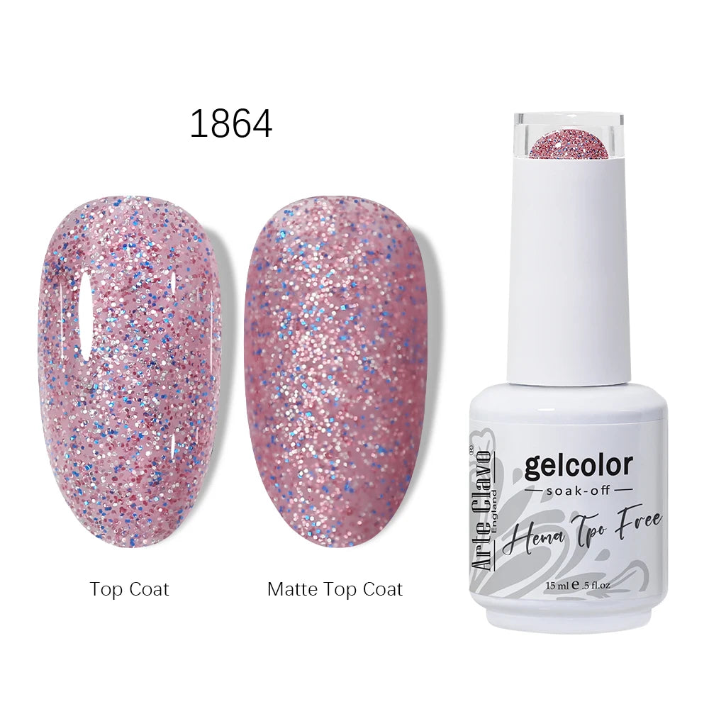 Arte Clavo HEMA TPO Gel Nail Polish Pink Series Semi Permanent Soak