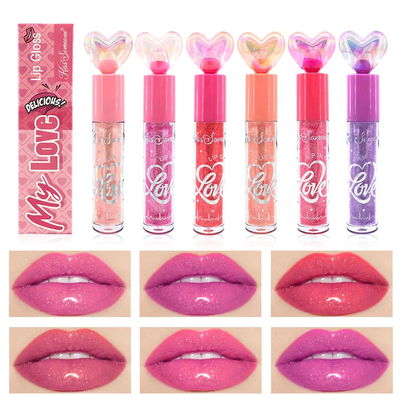 6sets Color Change Lip Glaze - Glossy Finish, Sparkle Shine, Long-Lasting, Non-Sticky Paste for All Skin Types, Easy Application Qme