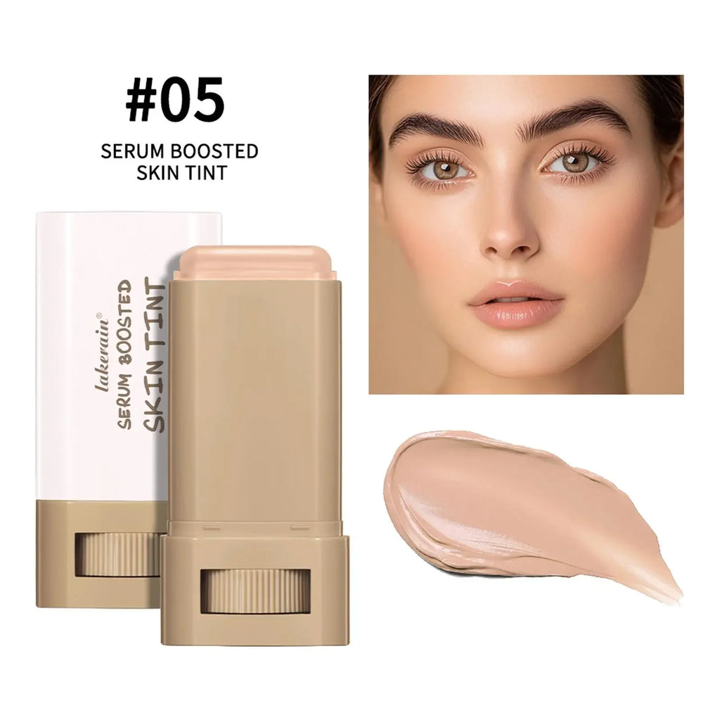 Stick Foundation Boosted Skin Tint Foundation Stick Smooth Plumper Hight Coverage Travel Bronze Foundation Stick Makeup Qme A5
