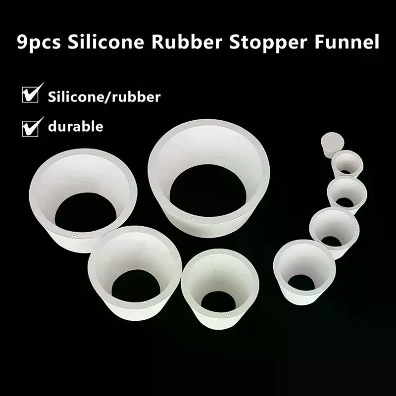 Suction Bottle Mat Rubber Filter Cone Smooth Stopper Filtration Qme