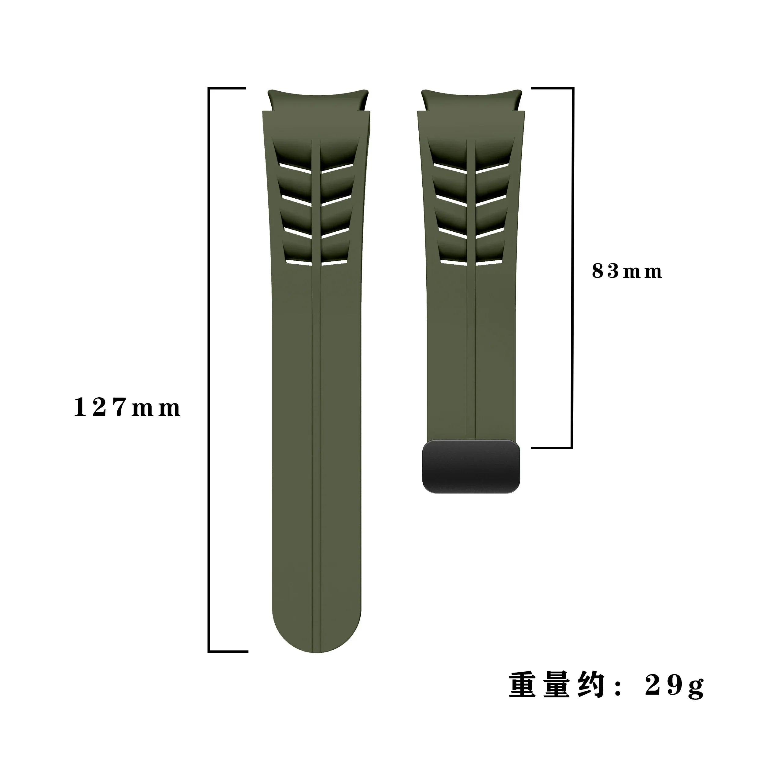 Magnetic Silicone Band for Samsung Galaxy Watch 6 Classic 43 47mm 4 42 46mm 5 Pro 45mm No Gaps Loop Strap for 4/5/6/7 40 44mm Qme