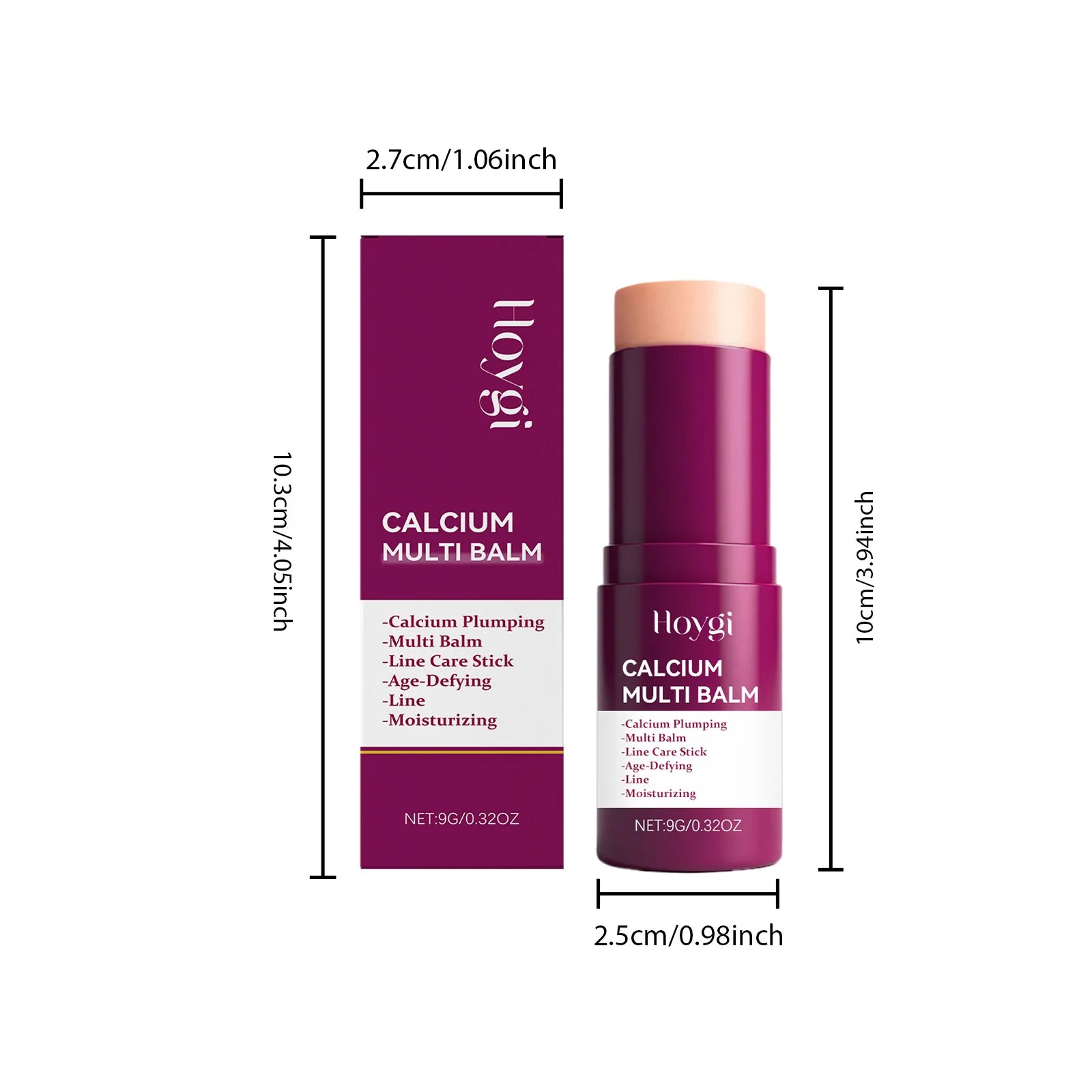 Calcium Multi Balm Firming Lightweight Hydrating Face Balm Tightening Smoothing Moisturing Stick Daily Skincare Qme
