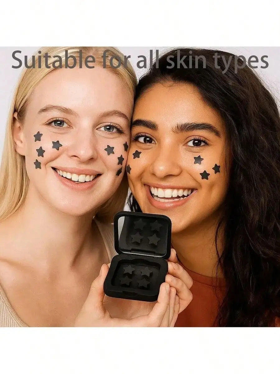 Box Cute Star Stickers Face Alcohol-free Fragrance-free Gentle Qme