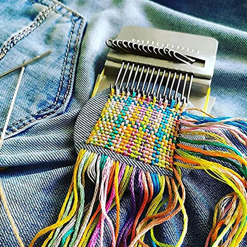 Diy Creative Braiding Patching Machine Hand Knitting Wooden Speed Weve Type Small Loom Tool Stitching And Knitting Loom. Qme