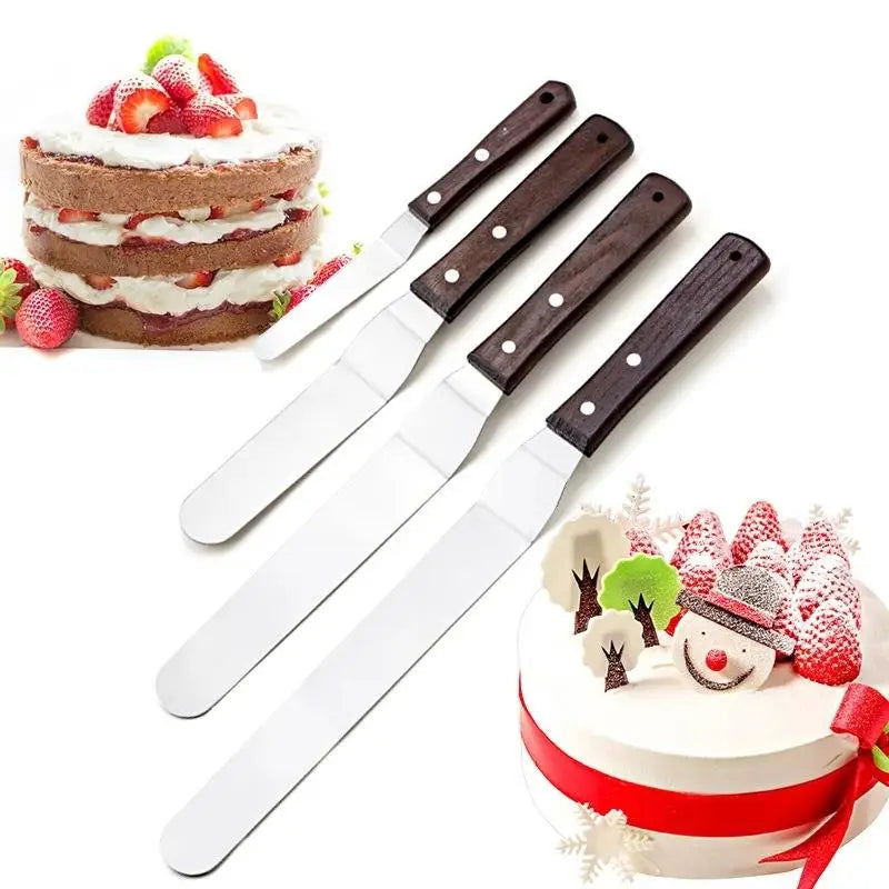 4 6 8 Stainless Steel Cake Spatula Kitchen Pastry Decoration Tools Qme