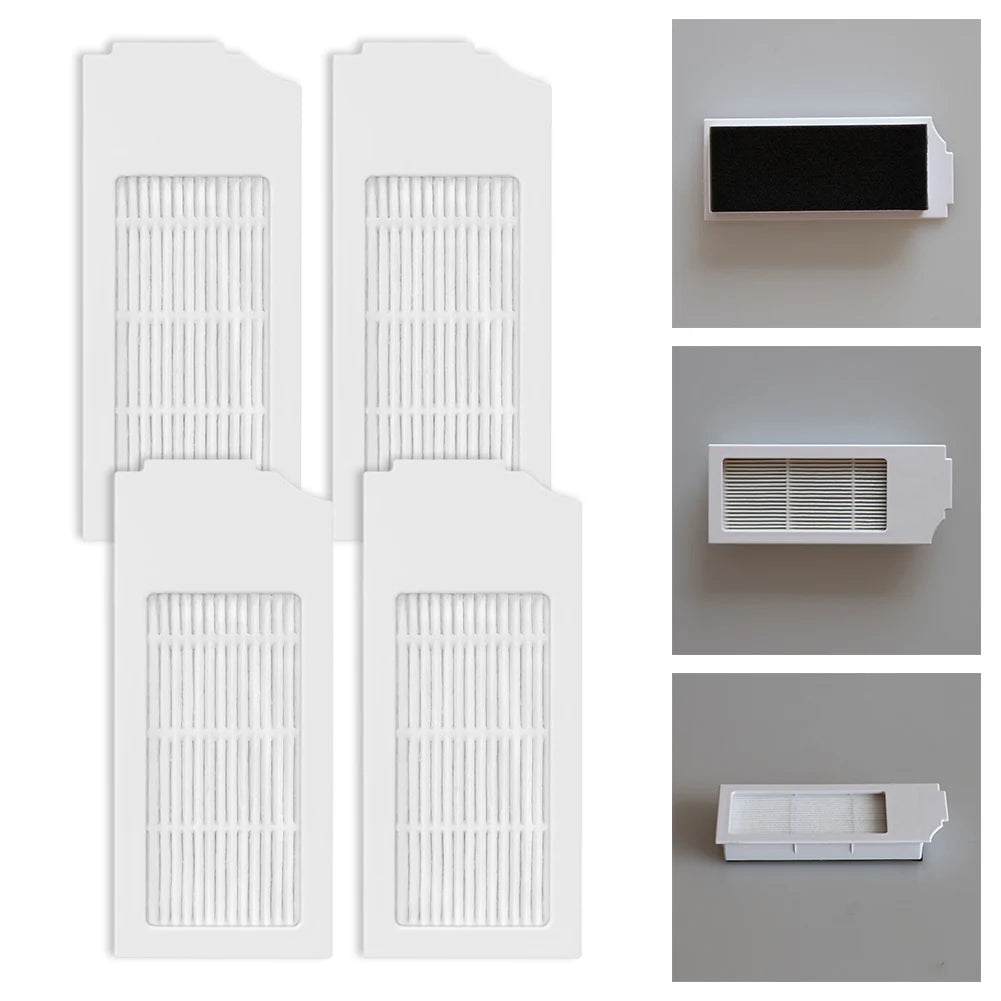 4pcs Filters Kit For ECOVACS For DEEBOT N20/N20 PLUS/N20 For PRO PLUS Robot Vacuum Cleaner Accessories Replacement Parts Qme