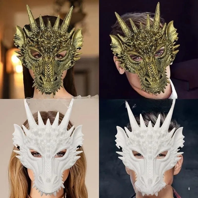Horror Legend Organism Plastic Mask Cosplay Animal Dragon Full Face Fashion Headgear Halloween Masquerade Party Costume Prop Qme