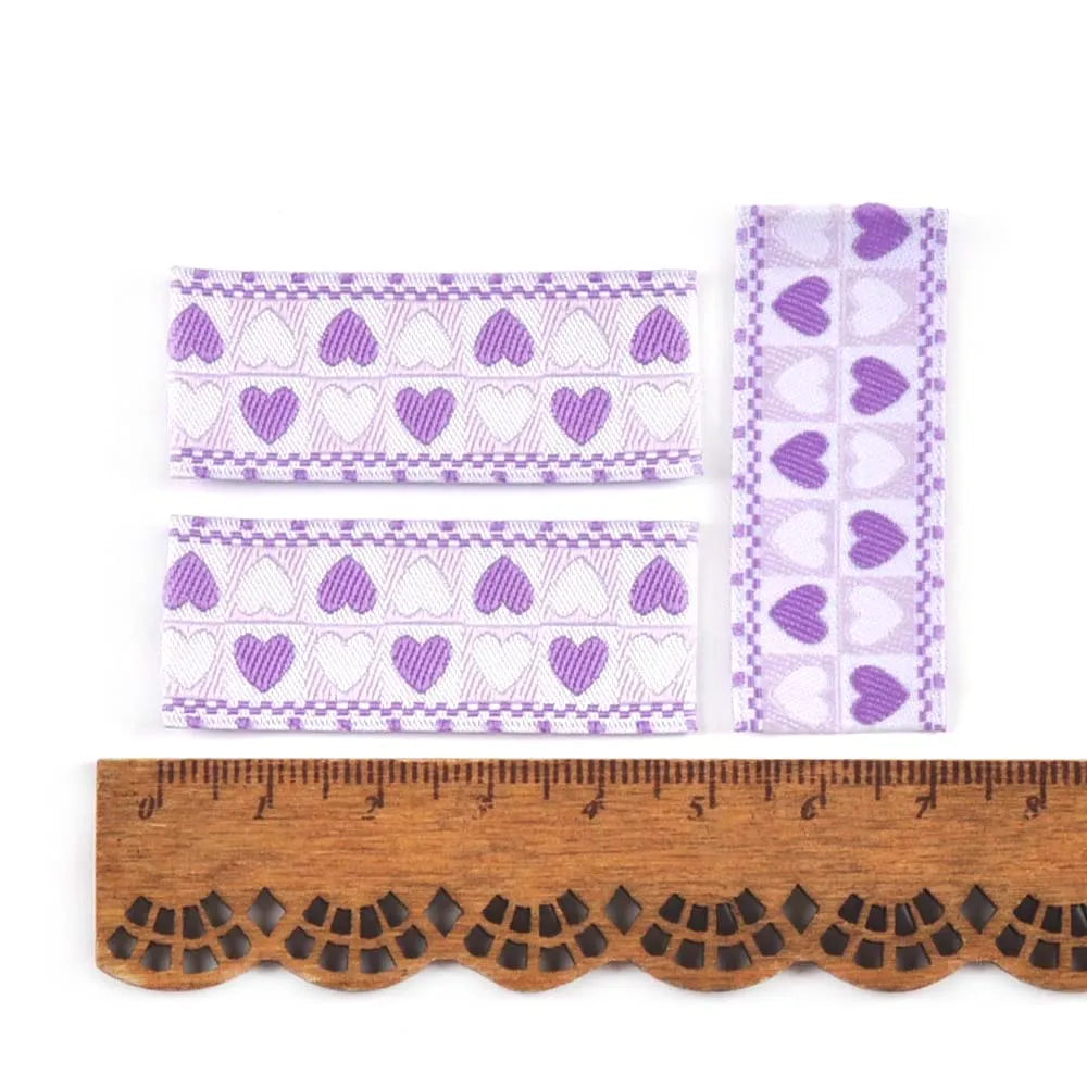 50Pcs Mutli color Heart Embroidery Labels For Sewing Clothes Accessories DIY Supplies Washable Care Garment Bags Handmade Tags Qme 1