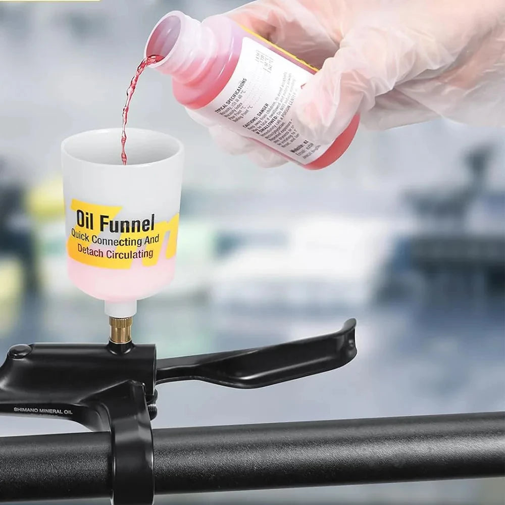 High Performance Bike Brake Mineral Oil - 60ml/2oz - Ideal for Shimano and Tektro Hydraulic Brake Systems Qme