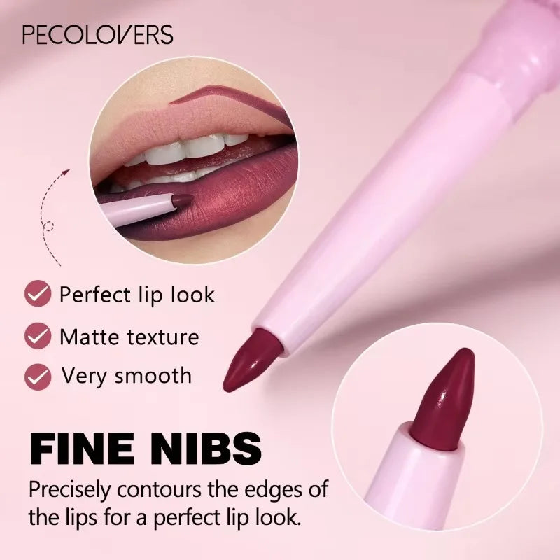 Purple Lip Line Pen Waterproof Pollution Proof Durable Will Not Drop Qme