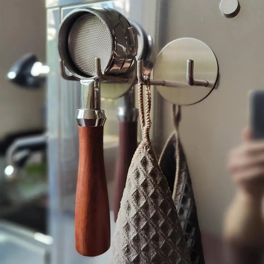 Coffee Bottomless Portafilter Wall Rack Self-adhesive Handle Hanger Qme