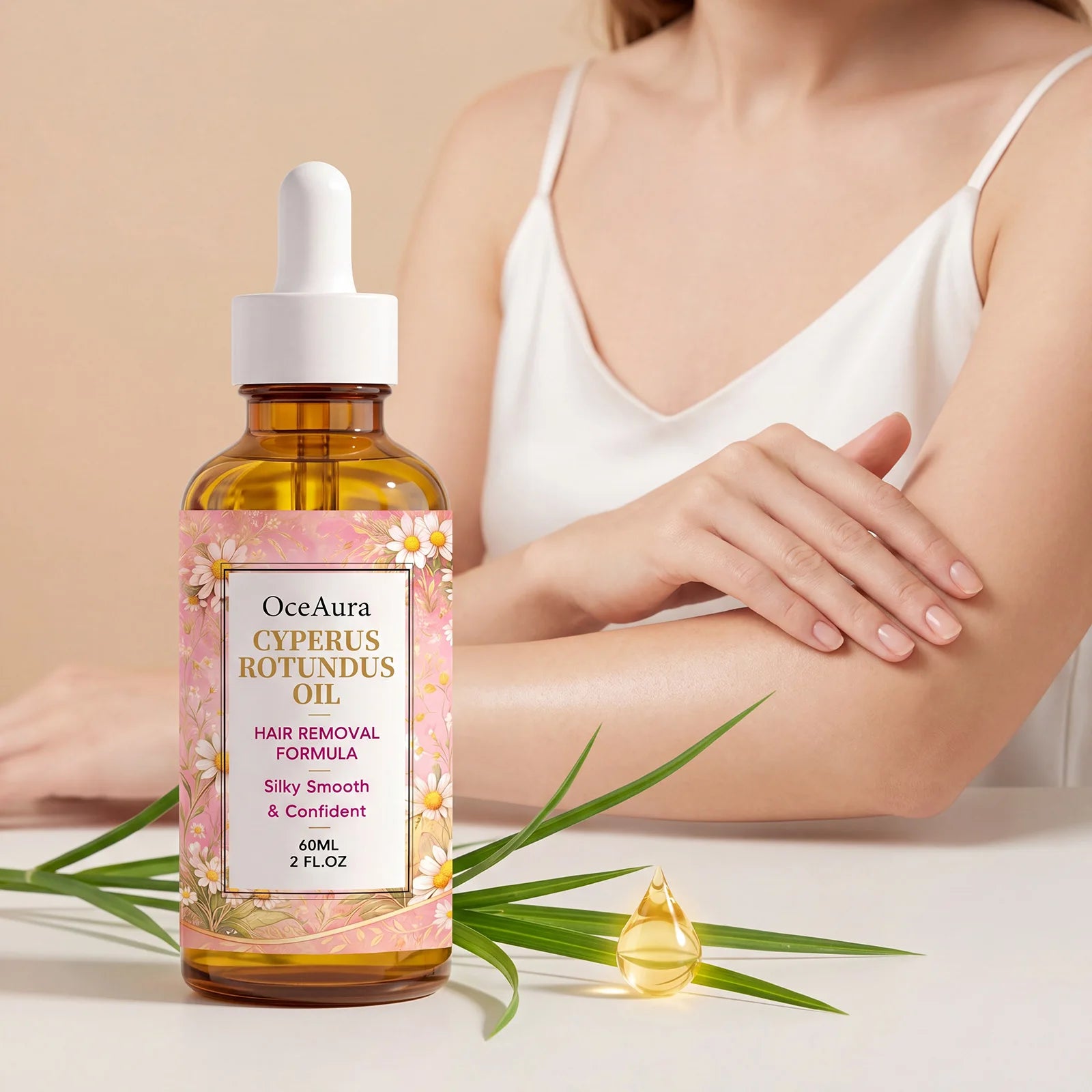 Silky Smooth Cyperus Rotundus Oil Post Hair Removal Care Oil Moisturizing Smoothing Soothe Delicate Skin Inhibitor Hair Body Oil Qme