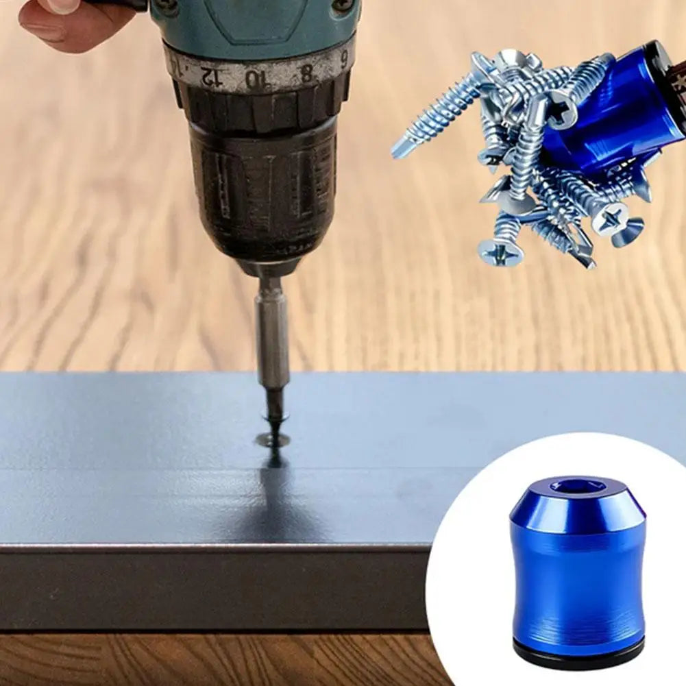 3-in-1 Screwdriver Head Magnetic Ring,Strong Magnetic Screw Ring,6.35 mm Magnetic Screw Ring Bit for Hex Screwdriver Qme