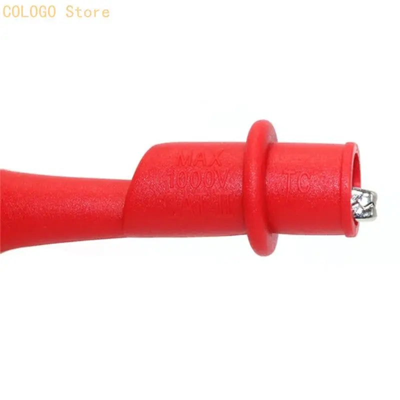 Clip Test Clamp Black Red Wire Tip 10A 1000V Multimeter Tester Probes Qme