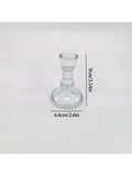 Romantic European Vintage Crystal Candle Stand Small Gourd Rod Table Qme 1pc
