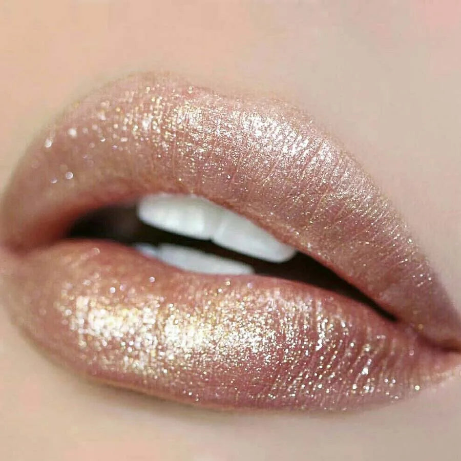 Sexy Glitter Plumping Metallic Lipstick Moisturizer Shimmer Lips Qme
