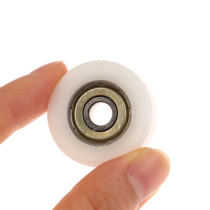 626ZZ 6 30 Flat Rubber Coated Bearing Pulley POM Wrapped Plastic Qme