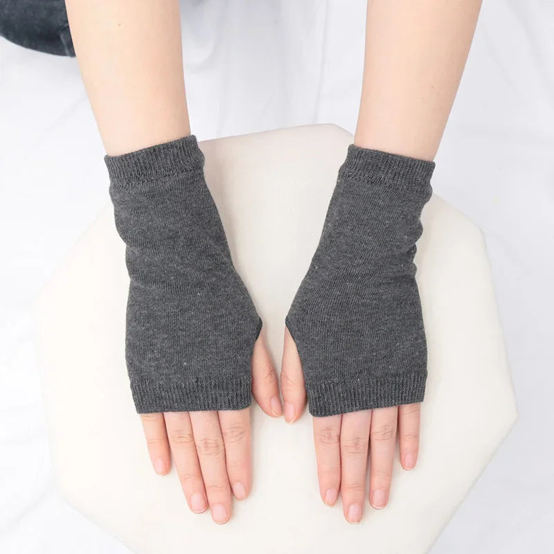 Anime Women Short Fingerless Gloves Cosplay Mitten Unisex Oversleeve Qme C Length -15.5cm