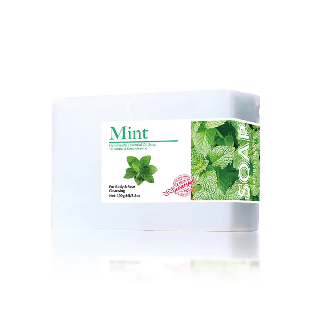 Mint Essential Oil Cleansing Soap Handmade Natural Organic Plant Bath Qme